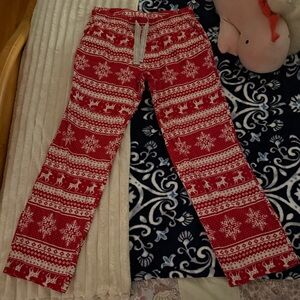 Old Navy Red & White Pajama Pants